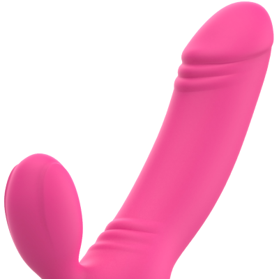 OHMAMA BIX DOUBLE STIMULATION VIBRATOR XMAS EDITION PINK - D-226679 - Dona Pimenta