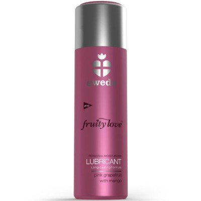 LUBRIFICANTE SUECO FRUITY LOVE ROSA TORANJA COM MANGA 50 ML - D-210383 - Dona Pimenta