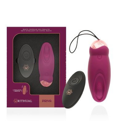 RITHUAL-  PRIYA OVO CONTROLE REMOTO G-SPOT + VIBRAÇÃO - D-227083 - Dona Pimenta