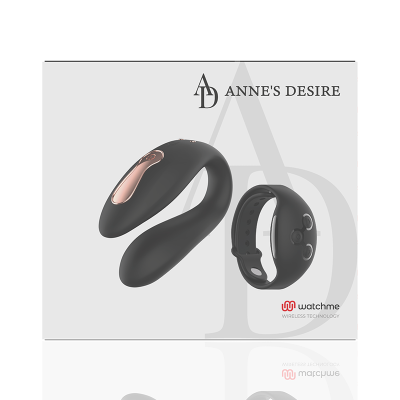 ANNE´S DESIRE - DUAL PLEASURE TECNOLOG UM WATCHME PRETO - D-227090 - Dona Pimenta