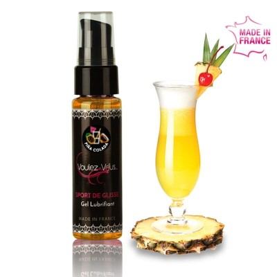 VOULEZ-VOUS GEL LUBRICANTE BASE AGUA - PIÑA COLADA - 35 ML - D-211987 - Dona Pimenta