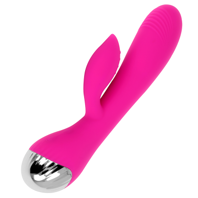 OHMAMA VIBRADOR RECARGABLE CON RABBIT 10 MODOS DE VIBRACIÓN 19 CM - D-227465 - Dona Pimenta