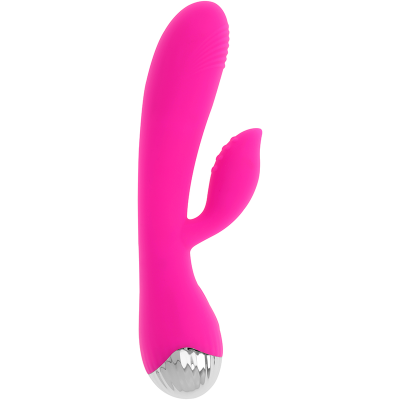 OHMAMA VIBRADOR RECARGABLE CON RABBIT 10 MODOS DE VIBRACIÓN 19 CM - D-227465 - Dona Pimenta