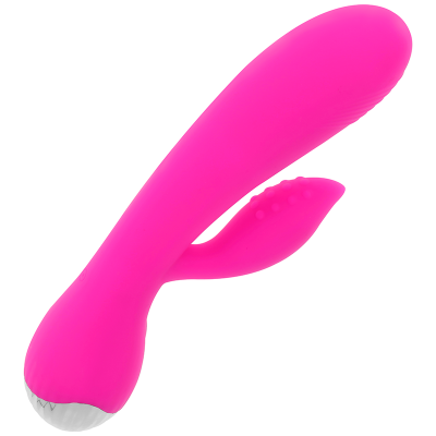 OHMAMA VIBRADOR RECARGABLE CON RABBIT 10 MODOS DE VIBRACIÓN 19 CM - D-227465 - Dona Pimenta