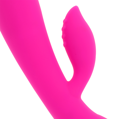 OHMAMA VIBRADOR RECARGABLE CON RABBIT 10 MODOS DE VIBRACIÓN 19 CM - D-227465 - Dona Pimenta