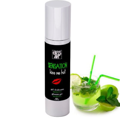 LUBRIFICANTE DE SENSAÇÃO EROS NATURAL MOJITO 50ML - D-213324 - Dona Pimenta