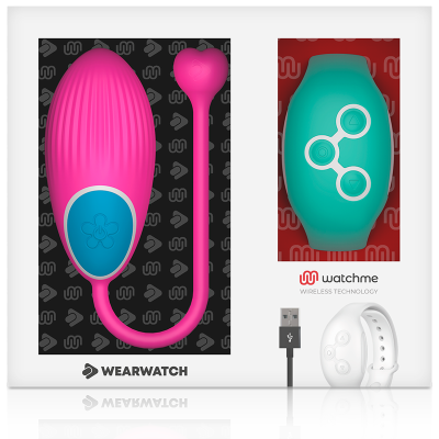 WEARWATCH&trade; - TECNOLOGIA WATCHME CONTROLE REMOTO OVO FÚCSIA / ÁGUA DO MAR - D-227557 - Dona Pimenta