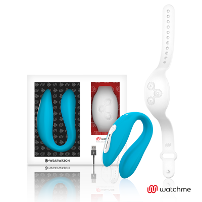 WEARWATCH&trade; - VIBRADOR DE TECNOLOGIA DUAL WATCHME INDIGO/NEVE - D-227562 - Dona Pimenta