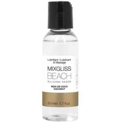 MIXGLISS BEACH SILICONE LUBRIFICANTE DE COCO 50 ML - D-216606 - Dona Pimenta