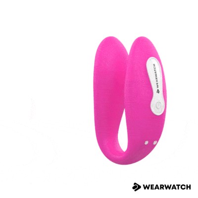 WEARWATCH&trade; - VIBRADOR WATCHME DE TECNOLOGIA DUPLA FÚCSIA / ÁGUA DO MAR - D-227590 - Dona Pimenta