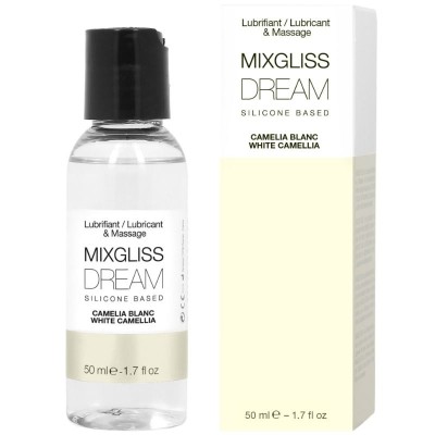 MIXGLISS DREAM SILICONE LUBRIFICANTE BRANCO CAMÉLIA 50 ML - D-216609 - Dona Pimenta