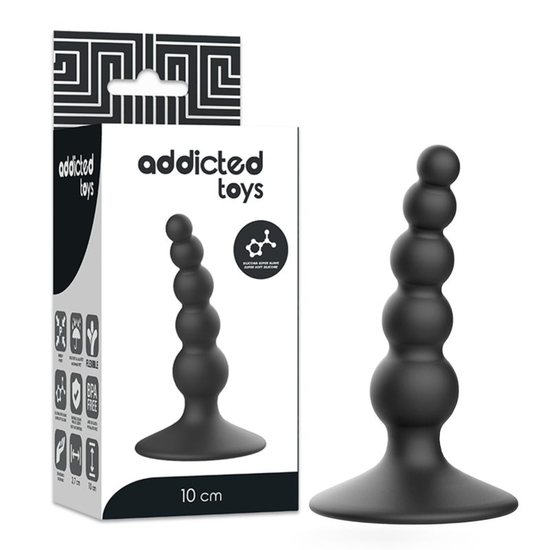 TOYS TOYS ANAL SEXUAL PLUG 10 CM PRETO - D-227614 - Dona Pimenta