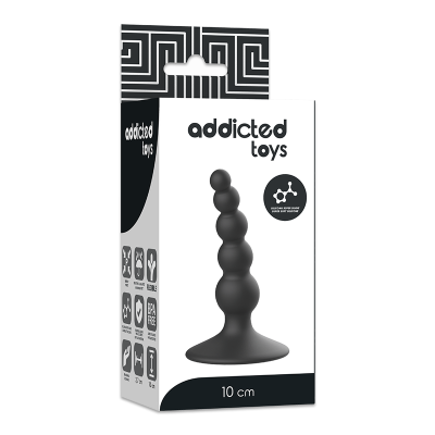 TOYS TOYS ANAL SEXUAL PLUG 10 CM PRETO - D-227614 - Dona Pimenta