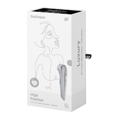 ESTIMULADOR DE PULSO DE AR DE LUXO DE ALTA MODA SATISFYER + VIBRAÇÃO - D-227944 - Dona Pimenta