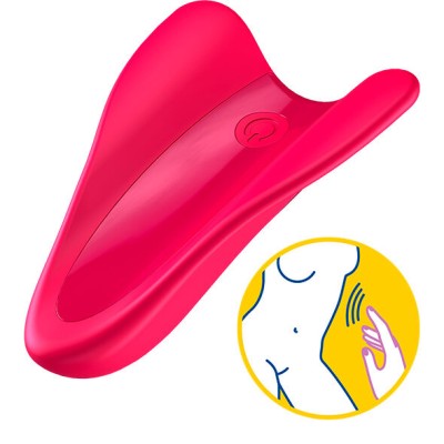 SATISFYER HIGH FLY FINGER VIBRATOR FUCHSIA - D-228112 - Dona Pimenta