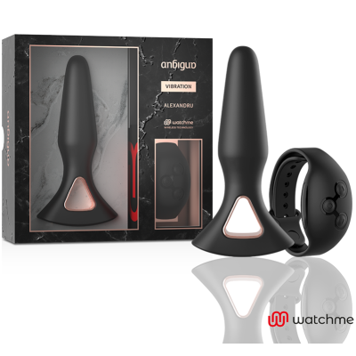 ANBIGUO - WATCHME CONTROLE REMOTO VIBRADOR ANAL PLUG ALEXANDRU - D-228360 - Dona Pimenta