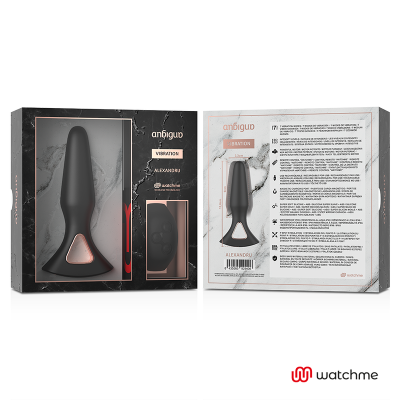 ANBIGUO - WATCHME CONTROLE REMOTO VIBRADOR ANAL PLUG ALEXANDRU - D-228360 - Dona Pimenta