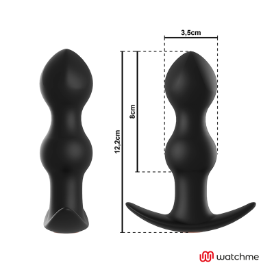 ANBIGUO - PLUGUE DE CONTROLE REMOTO WATCHME VIBRADOR ANAL TIBÉRIO - D-228361 - Dona Pimenta