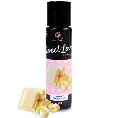 GEL SECRETPLAY DOCE AMOR CHOCOLATE BRANCO 60 ML - D-222241 - Dona Pimenta