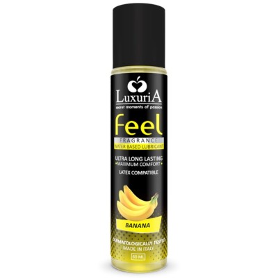 LUXURIA FEEL BANANA LUBRIFICANTE À BASE DE ÁGUA 60 ML - D-224123 - Dona Pimenta