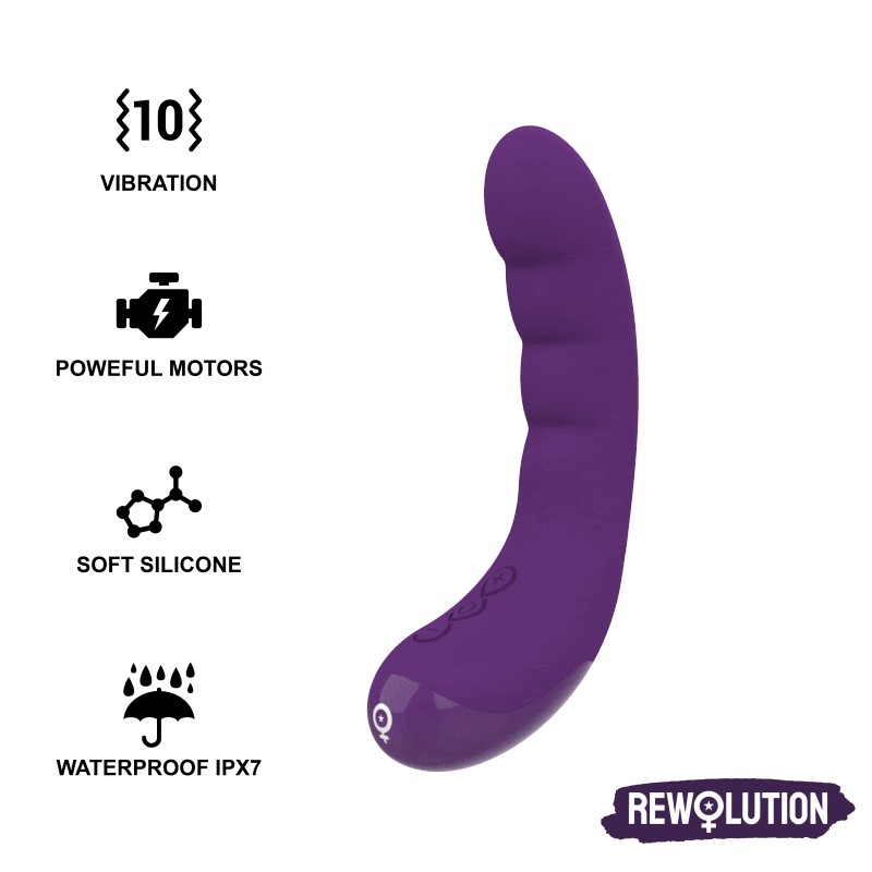 REWOLUTION REWOCURVY RECHARGEABLE FLEXIBLE VIBRATOR - D-228556 - Dona Pimenta