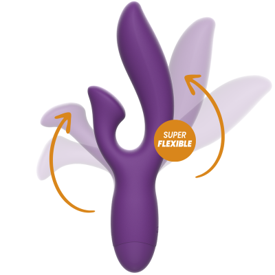 VIBRADOR FLEXÍVEL REWOLUTION REWOFUN COM COELHO - D-228559 - Dona Pimenta