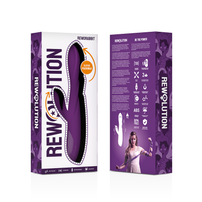 REWOLUTION REWORABBIT VIBRADOR FLEXÍVEL COM COELHO - D-228565 - Dona Pimenta