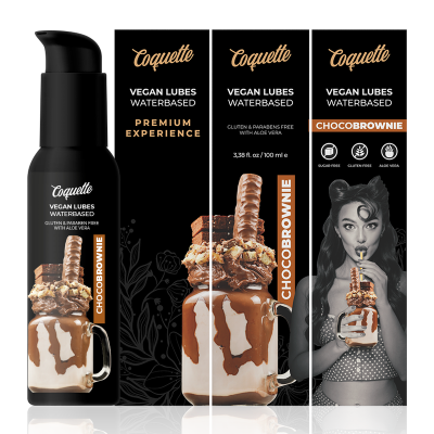 COQUETTE CHIC DESIRE&trade; - LUBRIFICANTE PREMIUM EXPERIENCE VEGAN CHOCOBROWNIE 100ML - D-227313 - Dona Pimenta