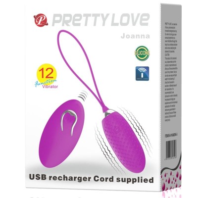 PRETTY LOVE JOANNA CONTROLE REMOTO VIBRANDO OVO 12 FUNÇÕES - D-228653 - Dona Pimenta