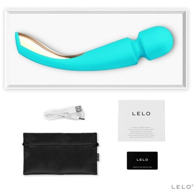 LELO SMART WAND 2 MASSAGER MÉDIO AZUL OCEANO - D-229085 - Dona Pimenta