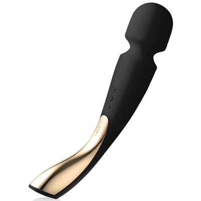 LELO - SMART WAND 2 MASSAGER MÉDIO PRETO - D-229087 - Dona Pimenta