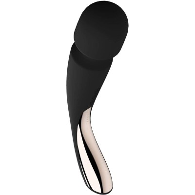 LELO - SMART WAND 2 MASSAGER MÉDIO PRETO - D-229087 - Dona Pimenta