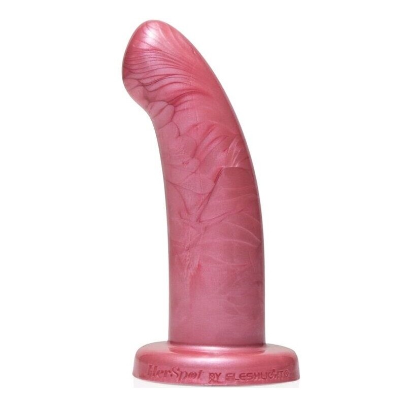 FLESHLIGHT HERSPOT CURVED G-SPOT DILDO - GOLDEN ROSE S - D-229093 - Dona Pimenta