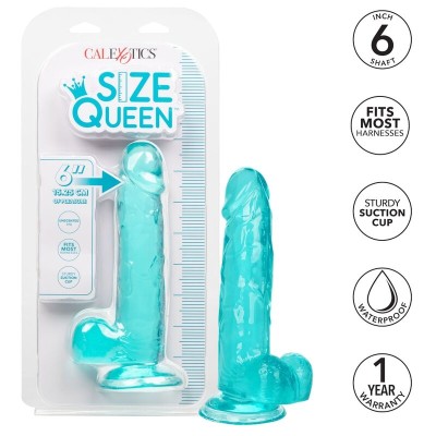 CALEX SIZE QUEEN DILDO - AZUL 15,3 CM - D-229169 - Dona Pimenta