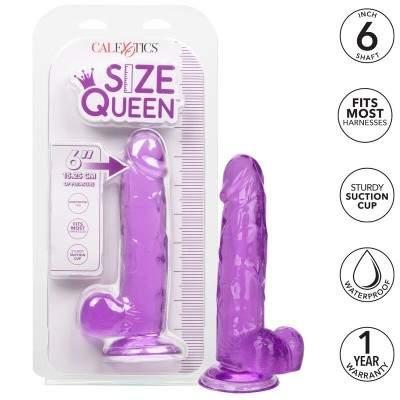 CALEX SIZE QUEEN DILDO - ROXO 15,3 CM - D-229170 - Dona Pimenta