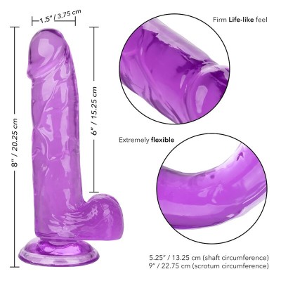 CALEX SIZE QUEEN DILDO - ROXO 15,3 CM - D-229170 - Dona Pimenta