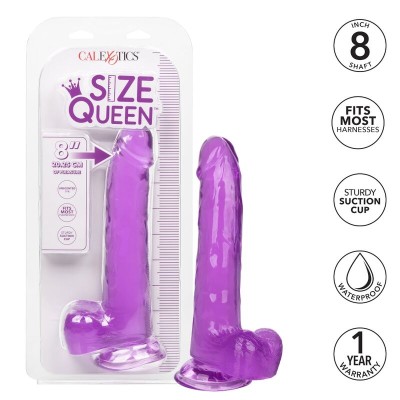 CALEX SIZE QUEEN DILDO - ROXO 20,3 CM - D-229172 - Dona Pimenta