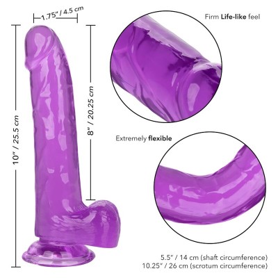 CALEX SIZE QUEEN DILDO - ROXO 20,3 CM - D-229172 - Dona Pimenta