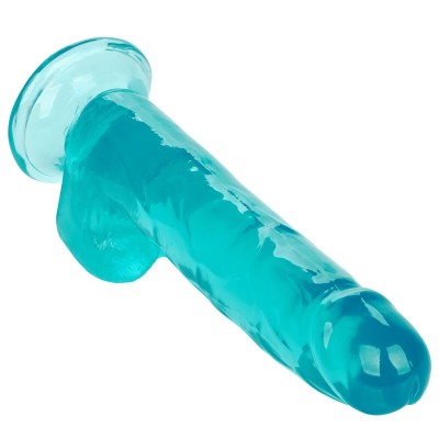 DILDO QUEEN TAMANHO CALEX - AZUL 20,3 CM - D-229173 - Dona Pimenta