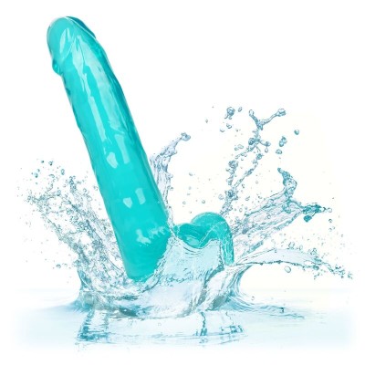 DILDO QUEEN TAMANHO CALEX - AZUL 20,3 CM - D-229173 - Dona Pimenta