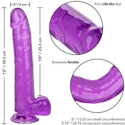 CALEX SIZE QUEEN DILDO - ROXO 25,5 CM - D-229174 - Dona Pimenta