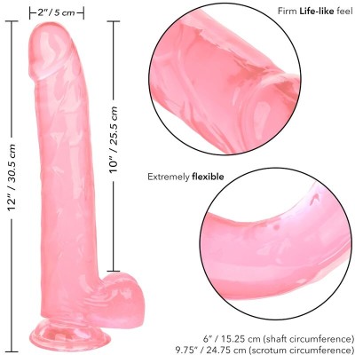 CALEX SIZE QUEEN DILDO - ROSA 25,5 CM - D-229175 - Dona Pimenta