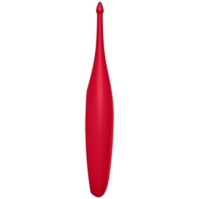 SATISFYER TWIRLING FUN TIP VIBRATOR - VERMELHO - D-229553 - Dona Pimenta