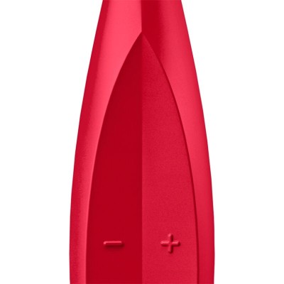 SATISFYER TWIRLING FUN TIP VIBRATOR - VERMELHO - D-229553 - Dona Pimenta