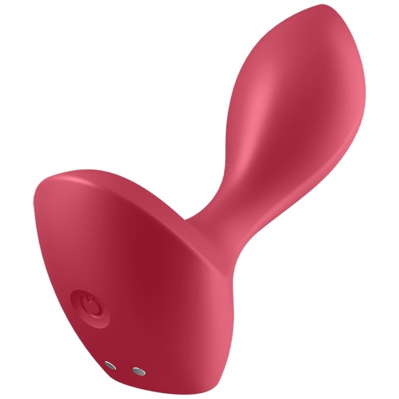 SATISFYER BACKDOOR LOVER VIBRATING PLUG - VERMELHO - D-229591 - Dona Pimenta