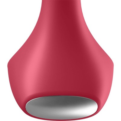 SATISFYER BACKDOOR LOVER VIBRATING PLUG - VERMELHO - D-229591 - Dona Pimenta