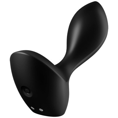 SATISFYER BACKDOOR LOVER VIBRATING PLUG - PRETO - D-229592 - Dona Pimenta