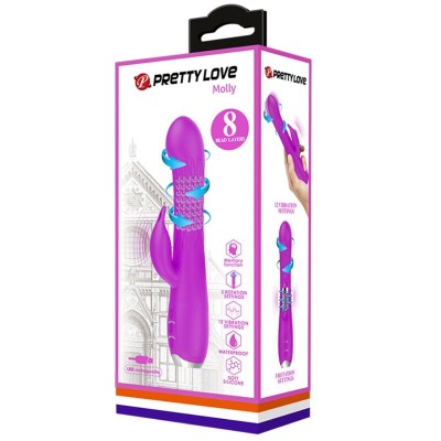 FUNÇÃO ROTATIVO DO VIBRADOR PRETTY LOVE Molly RECARREGÁVEL - D-229713 - Dona Pimenta