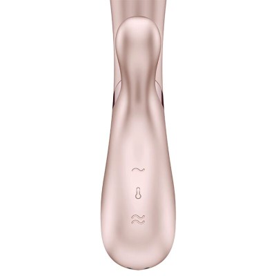 VIBRADOR DE AMANTE QUENTE SATISFYER - PRATA - D-229779 - Dona Pimenta