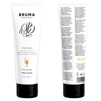 BRUMA - GEL DESLIZANTE DE ALOE VERA SABOR PINA COLADA 100 ML - D-236036 - Dona Pimenta